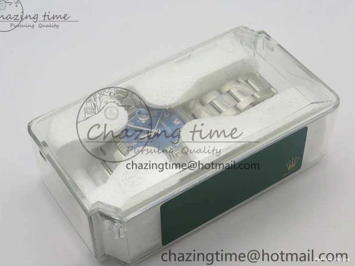 0211 DateJust 36mm SS 116234 ARF 1:1 Best Edition Blue Roman Dial Fluted On 904L SS Oyster Bracelet SA Supportive 3516